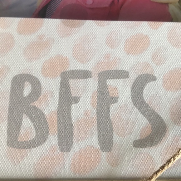 4/$20 Magnetic Board Gold Framed With Llama Magnets “BFFS” New Gift Set - Picture 5 of 11